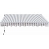 Afbeelding van Outsunny Aluminium, Metaal, Polyester - Beige + Wit - L295 x B245 cm - Zonnescherm