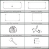 Afbeelding van HOMCOM - DIY Schoenenkast - Kunststof - Ijzer - Zwart en Wit