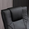 Afbeelding van HOMCOM massagestoel met voetenbank, relaxligstoel en 360° draaifunctie