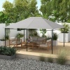 Afbeelding van Outsunny - Paviljoendak - Polyester - Lichtgrijs