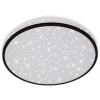 Afbeelding van Briloner Leuchten - LED-plafondlamp met sterrendecoratie, 24W, 2200 lumen, 4000K, wit-zwart