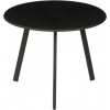 Afbeelding van Mica Decorations Seattle Bijzettafel voor Buiten - Rond - H30 x Ø38 cm - Zwart Metaal