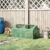 Afbeelding van Outsunny - Tuinkas - met 2 halfronde ramen - 120L x 60B x 60H cm - Groen