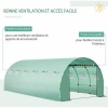 Afbeelding van Outsunny Vervangfolie PE 600L x 300B x 200H cm - Groen