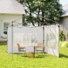Afbeelding van Outsunny Zijpanelen voor Paviljoen Oxford, Kunststof, 295B x 195H cm, Wit