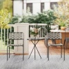 Afbeelding van Outsunny Balkonmeubelset - Staal, Polyester - 46L x 60B x 80H cm - Grijs