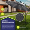 Afbeelding van Tillvex Aluminium Zweefparasol met LED Solar Ø 350 cm + Hoes en Windbescherming