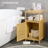 Afbeelding van Kleankin badkamerkast van bamboe - 33L x 36,5B x 67H cm - natuurlijk