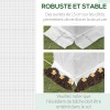 Afbeelding van Outsunny Reservezeil voor broeikas, 6 x 3 x 2 m, waterdicht, met 12 ramen en roldeur