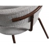 Afbeelding van WOOOD Travis Eetkamerstoelen - Geweven Stof - Off White - Set van 2