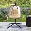 Afbeelding van Outsunny Zitkussen van Polyester, Schuim - 120L x 100B x 8T cm - Beige
