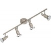 Afbeelding van Briloner Leuchten COOL Plafondlamp - 4 draaibare en zwenkbare spots - Mat nikkel