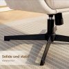 Afbeelding van Homcom Accent Stoel met Poef - Polyester, Metaal - 75L x 66B x 99H cm - Beige