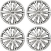 Afbeelding van Carpoint Wieldoppen Giga 16 Inch Abs Zilver Set Van 4