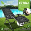 Afbeelding van tillvex® Opvouwbare Ligstoel tot 200kg | Weerbestendig Zonnebed voor Tuin & Balkon