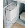 Afbeelding van Hangende afvalbak – 8 liter – Met deksel – Wolkenwit