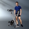 Afbeelding van HOMCOM fitnessfiets - staal/kunststof - 43 x 97 x 109 cm - zwart en grijs