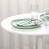Afbeelding van HOMCOM - Eettafel van MDF en staal - 70x70x75 cm - Wit