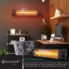 Afbeelding van KESSER® Infraroodstraler, warmtestraler, terrasstraler, 2500 W, met afstandsbediening, incl. bescher