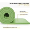 Afbeelding van TRESKO® fitnessmat yogamat pilatesmat 185 x 60 cm, lichtgroen, 1,5 cm dikte