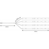 Afbeelding van USB LED Strip Parasolverlichting Basisset 4x40cm 3000K 4x30lm Zwart