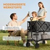 Afbeelding van Outsunny Tuinwagen van staal, polyester - Zwart