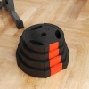 Afbeelding van SPORTNOW Olympische halterschijven set, 2 x 7,5 kg en 2 x 5 kg, zwart, voor krachttraining