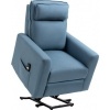 Afbeelding van HOMCOM Relaxfauteuil met Sta-op functie en Afstandsbediening - Blauw