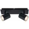 Afbeelding van Briloner BANYO - LED Opbouwspot - IP44 - 2 GU10 zwenkbare spots - lampen niet inbegrepen