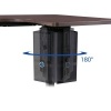 Afbeelding van FLEXISPOT CPU houder, Staal, Zwart, 22,9 cm