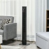 Afbeelding van HOMCOM Zwarte ABS Torenventilator