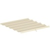 Afbeelding van Outsunny vervangend waterdicht dak voor 3x3 m pergola, crème wit, 250 x 255 cm