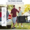 Afbeelding van Outsunny Ligbed van staal, ademend mesh, zwart