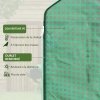 Afbeelding van Outsunny Vervangingszeil voor broeikas, 140 x 213 x 190 cm, met raam en deur, groen