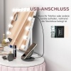 Afbeelding van HOMCOM Hollywood Spiegel met Verlichting - Glas, Metaal - 62,5L x 14B x 52H cm - Wit