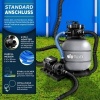 Afbeelding van Tillvex zandfilter voor zwembad 7.900L/h incl. 400g filterkogels grijs met 7-wegklep