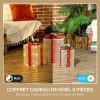 Afbeelding van Outsunny Verlichte Kerstdecoratie 25,5x25,5x35 cm Polyester Oranje