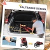 Afbeelding van PawHut Hondentrolley van polyester en staal - 111L x 58B x 107H cm - Rood