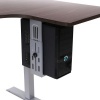 Afbeelding van FLEXISPOT CPU houder, Staal, Zwart, 22,9 cm