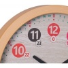 Afbeelding van Kinderklok - Ø 30 cm - Wandklok voor kinderkamer - Met cijfers en kleuren - Leerklok