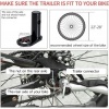 Afbeelding van HOMCOM fietsaanhanger met twee reflectoren - zwart