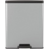 Afbeelding van Curver Decobin Prullenbak - 65L - Rechthoekig - Zilver Metallic