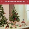 Afbeelding van HOMCOM Kerstboom PE, Cement, Jute Ø28 x 50H cm Groen