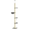 Afbeelding van PawHut Deckenhoog Krabpaal met Hangmat D30-660V00