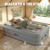 Afbeelding van Outsunny Zelfopblazende Slaapmat voor Camping, Waterdicht, met Pomp en Draagtas, 190 x 97 x 39 cm, G