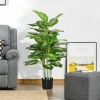 Afbeelding van HOMCOM Kunstplant PEVA, kunststof - 17L x 17B x 120H cm - Groen