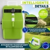 Afbeelding van tillvex® Tuinslanghaspel Groen/Grijs 30m met Wandbevestiging en Handgreep