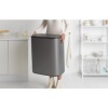 Afbeelding van Brabantia Bo Touch Bin Prullenbak - 60 liter - 1 vak - Platina