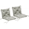 Afbeelding van Outsunny Buiten zitkussen set - Polyester, schuim - 98L x 50B x 8H cm - Lichtgrijs