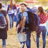 Afbeelding van Opvouwbare jerrycan set van 4 - 10 liter - met kraan - BPA-vrij - transparant/oranje